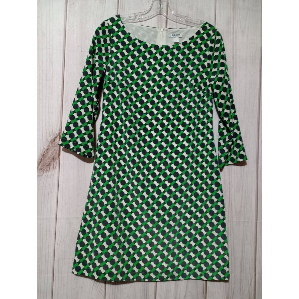 Old Navy Dress Ladies Small Green Swing‎ Knee Length